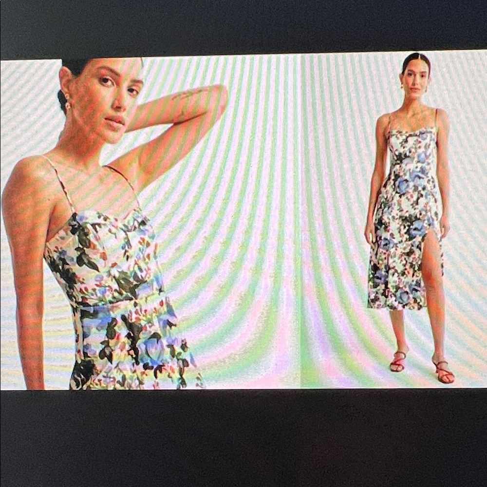 Abercrombie & Fitch Multicolor Floral Midi Dress